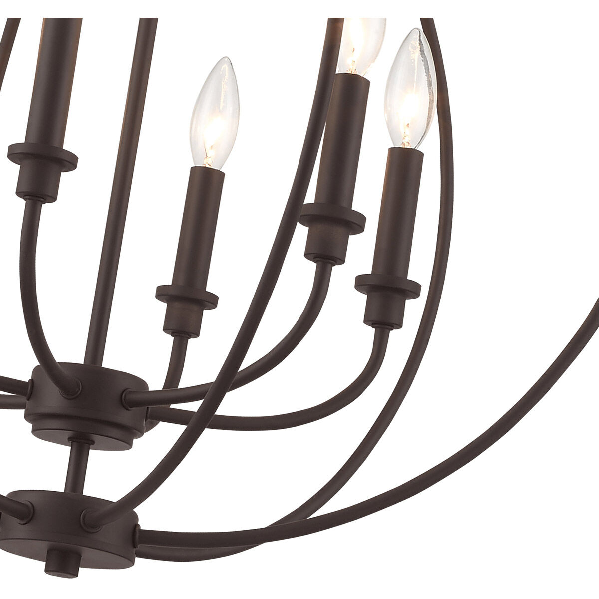Milania 6 Light 25 inch Bronze Chandelier Ceiling Light