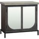 Principal Dark Brown with Black and Mirror Cabinet