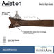 Aviation 60 inch Brushed Nickel/Medium Maple with Medium Maple Blades Ceiling Fan