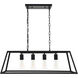 Resolute 4 Light 32 inch Black Pendant Ceiling Light
