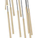 Forest LED 24 inch Modern Gold Chandelier Ceiling Light