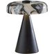 Randy 9 inch 3.00 watt Black Cordless Table Lamp Portable Light