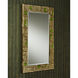 Beau Monde 35.75 X 23.75 inch Gold and Green Mirror