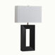 Julie 30 inch 23.00 watt Ebony and Weathered Brass Standing Table Lamp Portable Light