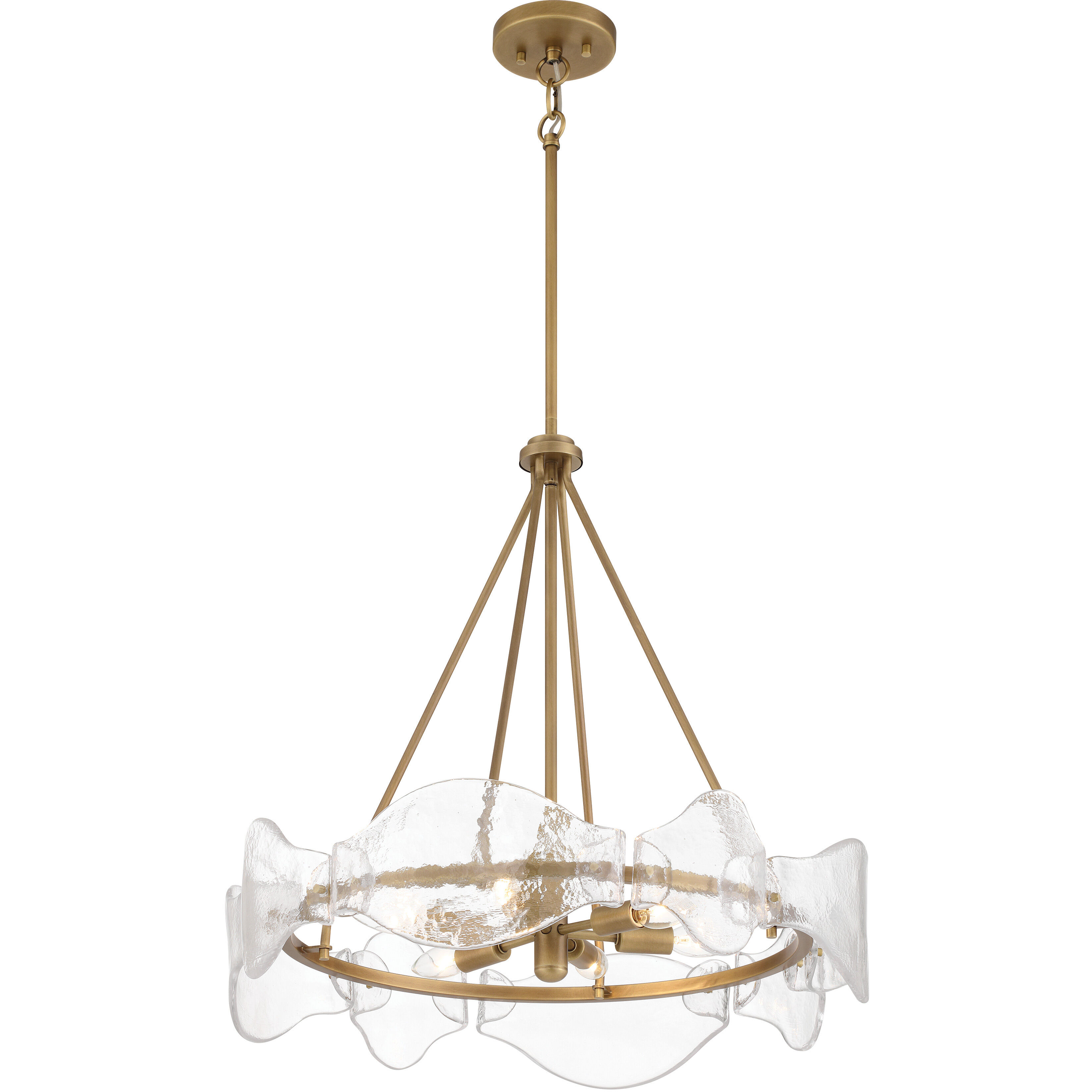 Elora 6 Light 24 inch Legacy Brass Pendant Ceiling Light