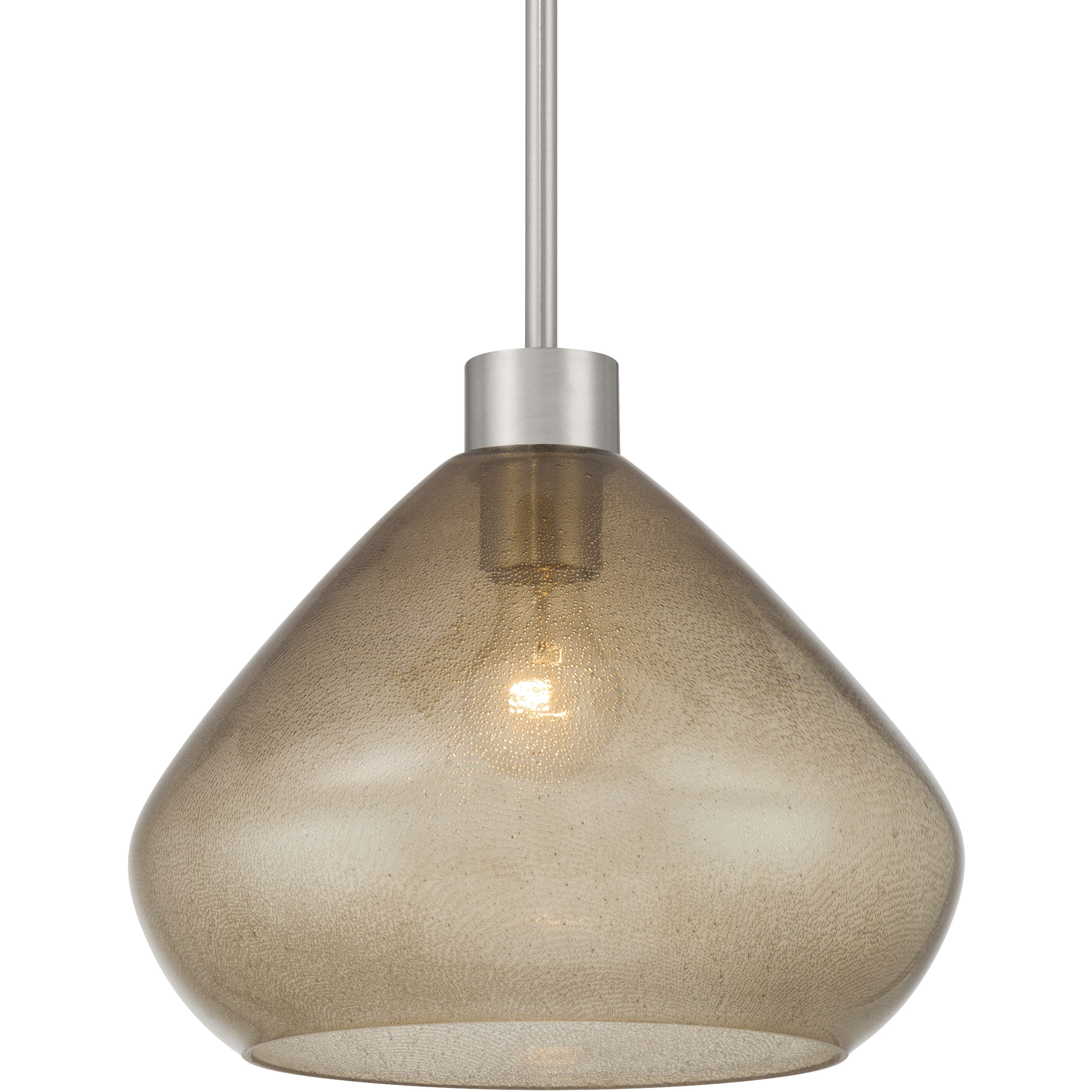 Elaris 1 Light 12.5 inch Brushed Nickel Pendant Ceiling Light
