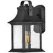 Grant Outdoor Wall Mount Lantern in Textured Black