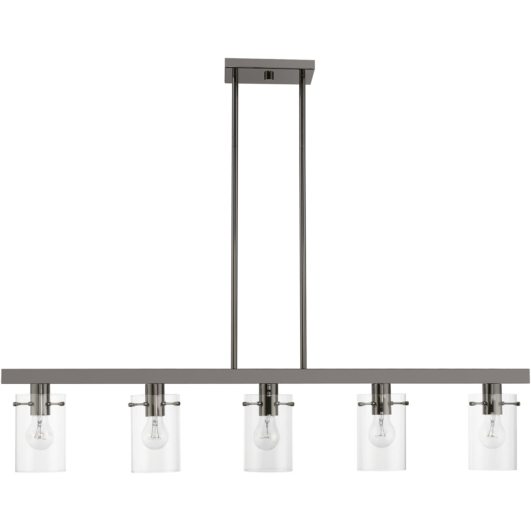 Black and chrome light fixture on sale