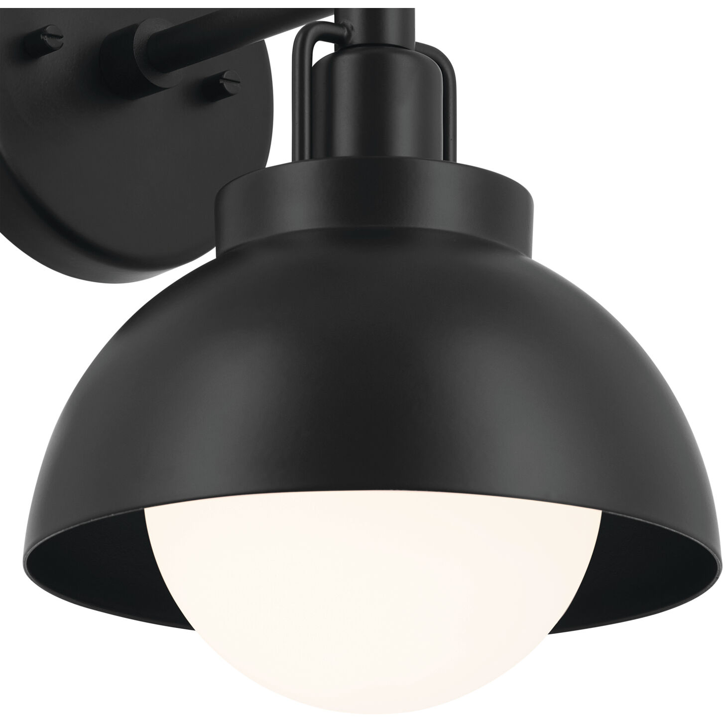 Niva LED 8 inch Black Semi Flush Mount Ceiling Light