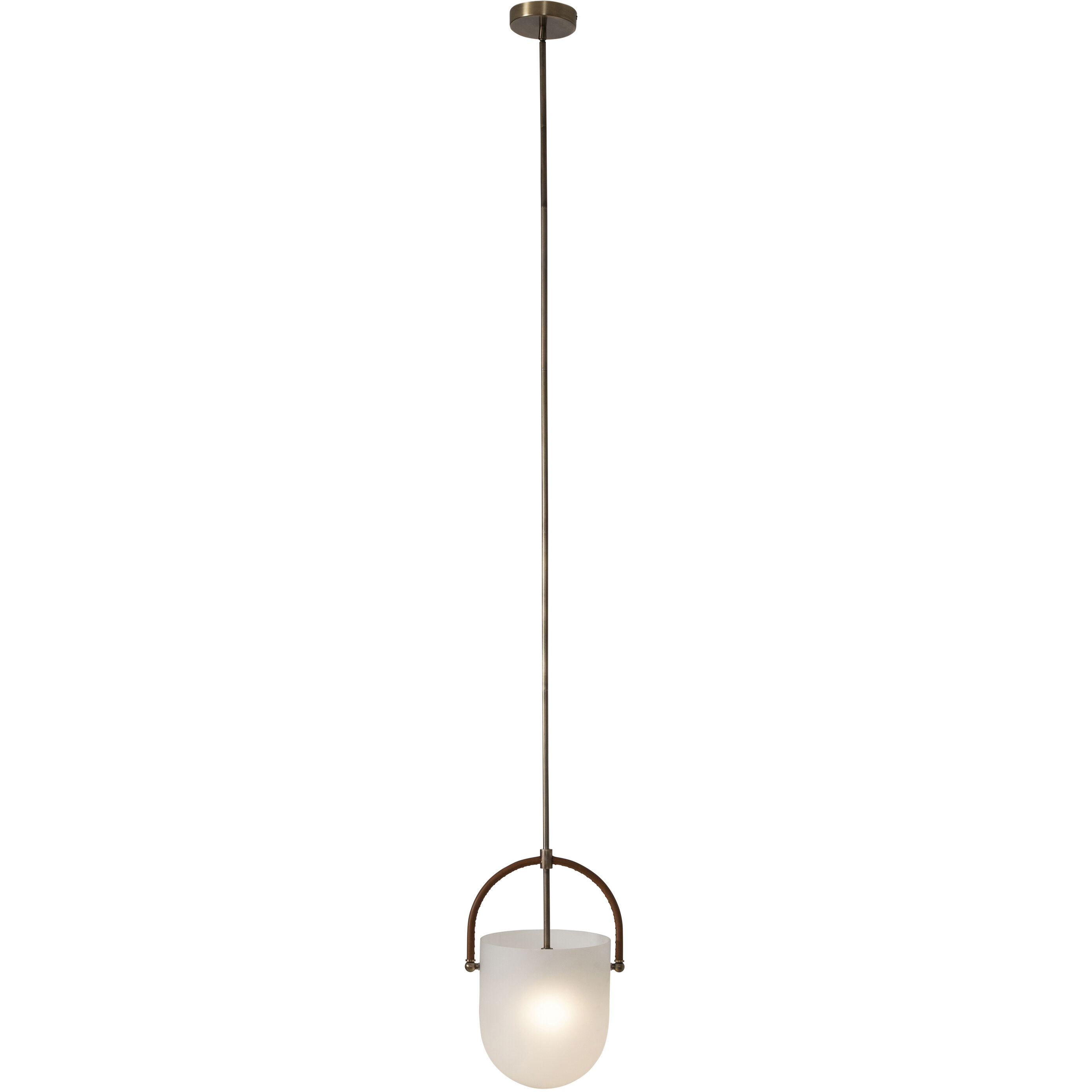 Brillio 1 Light 10 inch Matte Antique Brass Pendant Ceiling Light