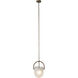 Brillio 1 Light 10 inch Matte Antique Brass Pendant Ceiling Light