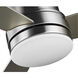 Trevina II 44 inch Brushed Nickel with Silver Blades Ceiling Fan, Progress LED