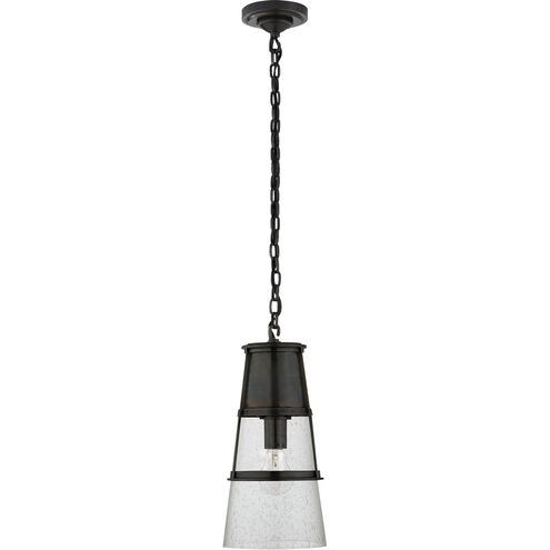 Visual Comfort Signature Collection Thomas O'Brien Robinson 1 Light 7.5 inch Bronze Pendant Ceiling Light in Seeded Glass, Medium TOB5752BZ-SG - Open Box