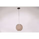 Nami 1 Light Chrome Pendant Ceiling Light
