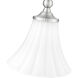Fleur 1 Light 8 inch Brushed Nickel Pendant Ceiling Light