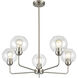 Astoria 5 Light 28 inch Brushed Nickel Chandelier Ceiling Light