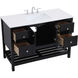 Theo 48 X 22 X 34 inch Black Vanity Sink Set