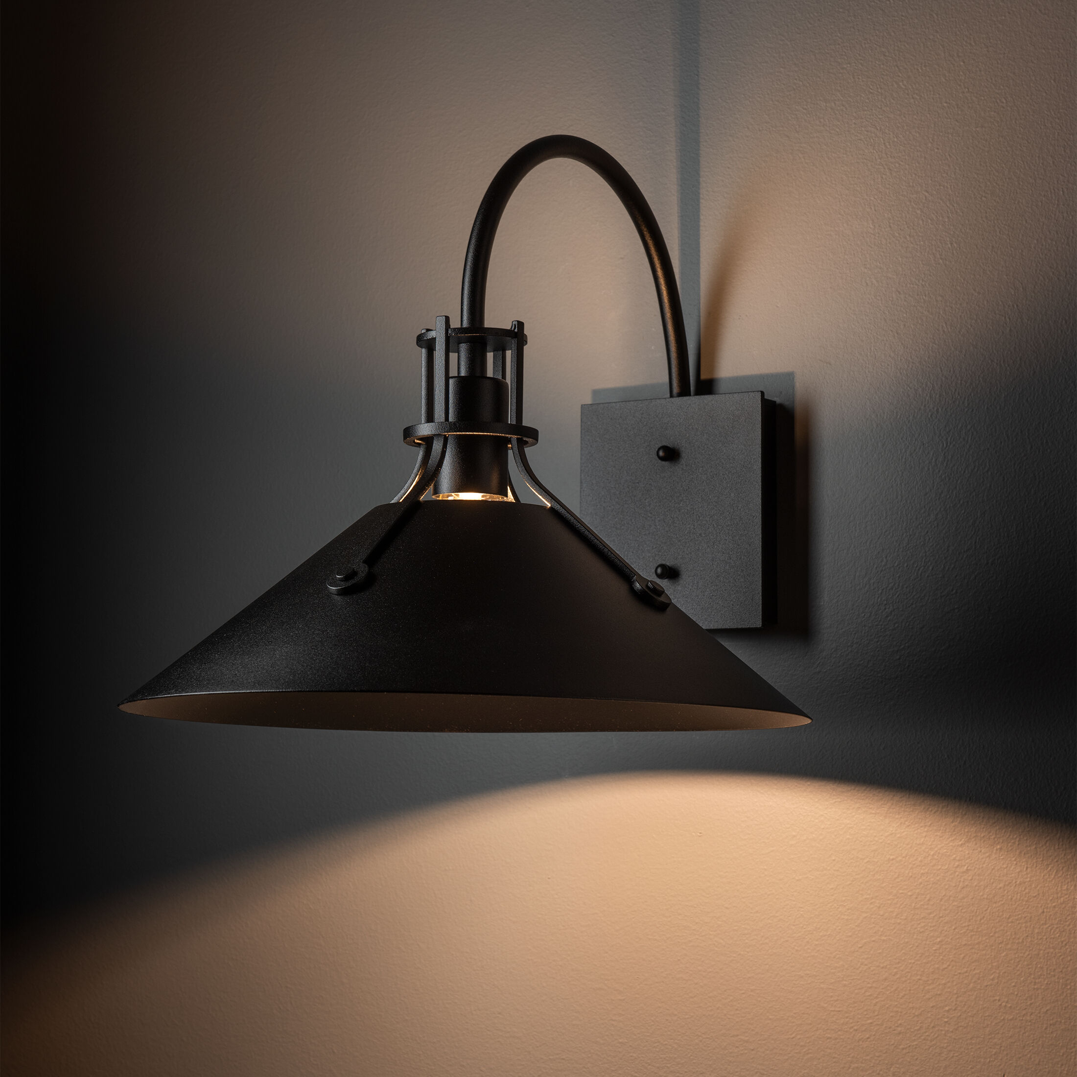 Henry 1 Light 12.8 inch Coastal Black Outdoor Sconce, Large