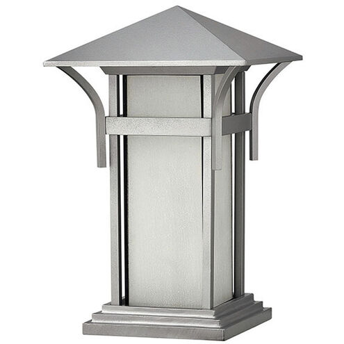 Estate Series Harbor 1 Light 17 inch Titanium Outdoor Pier Mount Lantern in Non-LED
