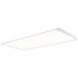 EnviroLite LED 48 inch White Troffer Ceiling Light, Shallow