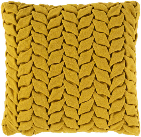 Alana 20 X 20 inch Mustard Pillow Kit, Square