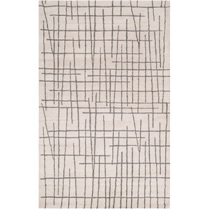 Rye 63 X 39 inch Neutral and Gray Area Rug, Wool