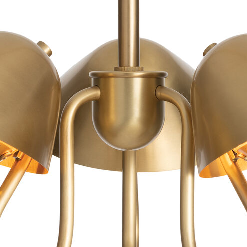 Keaton 3 Light 24.5 inch Natural Brass Pendant Ceiling Light