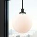 Franklin Restoration Beacon LED 12 inch Matte Black Mini Pendant Ceiling Light in Matte White, Franklin Restoration