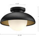 Alora Mood Rubio 1 Light 10.88 inch Aged Gold/Opal Matte Glass Flush Mount Ceiling Light