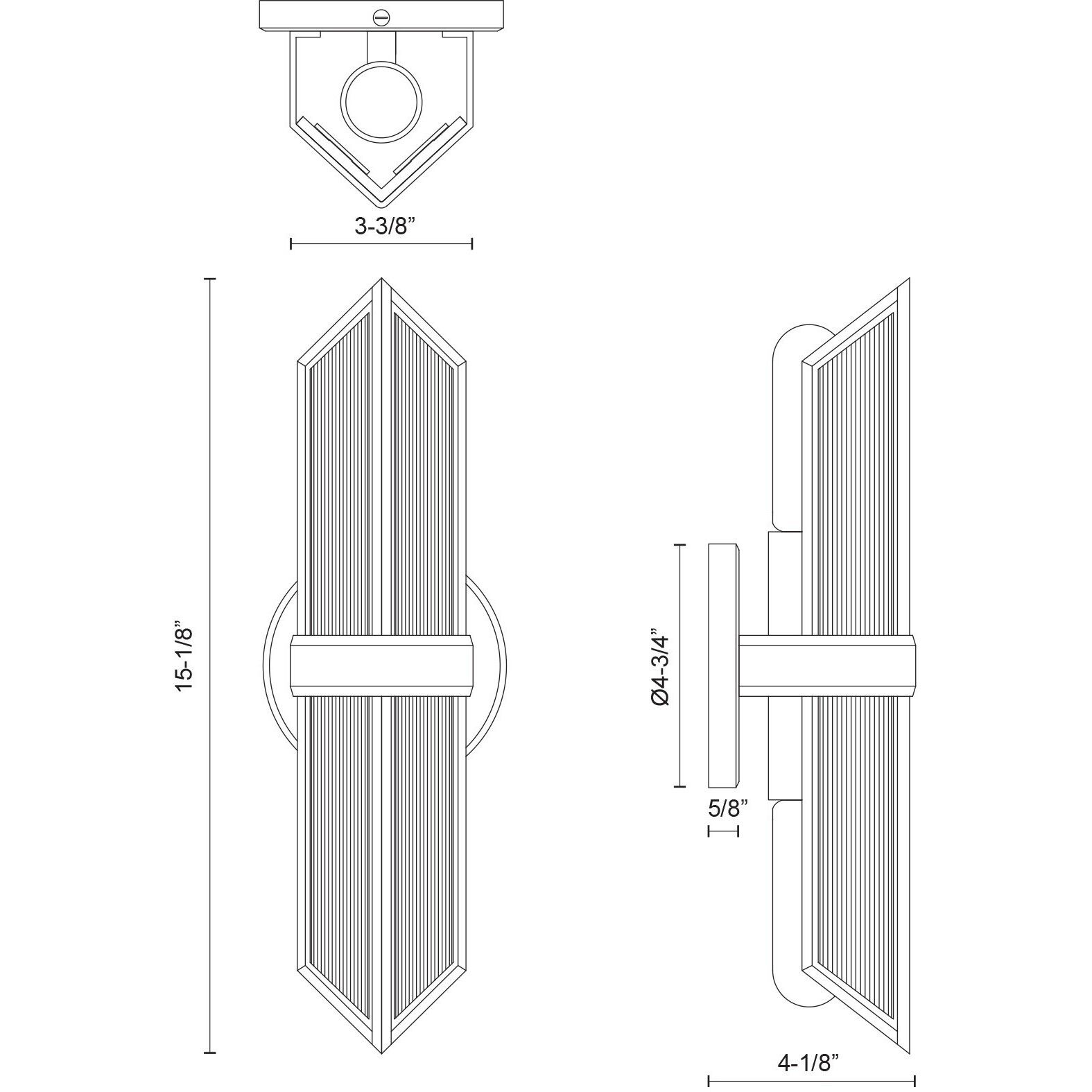 Cairo Wall/Vanity Light Wall Light in Vintage Brass