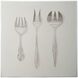 Silver Service White Framed Wall Art