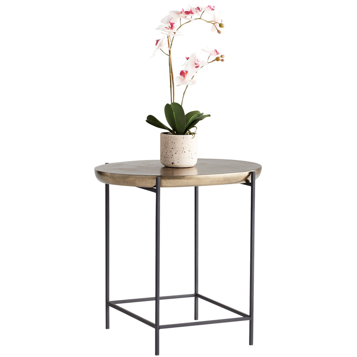 Buoy Aged Gold Side Table