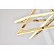 Canada LED 13.8 inch Gold Chandelier Ceiling Light