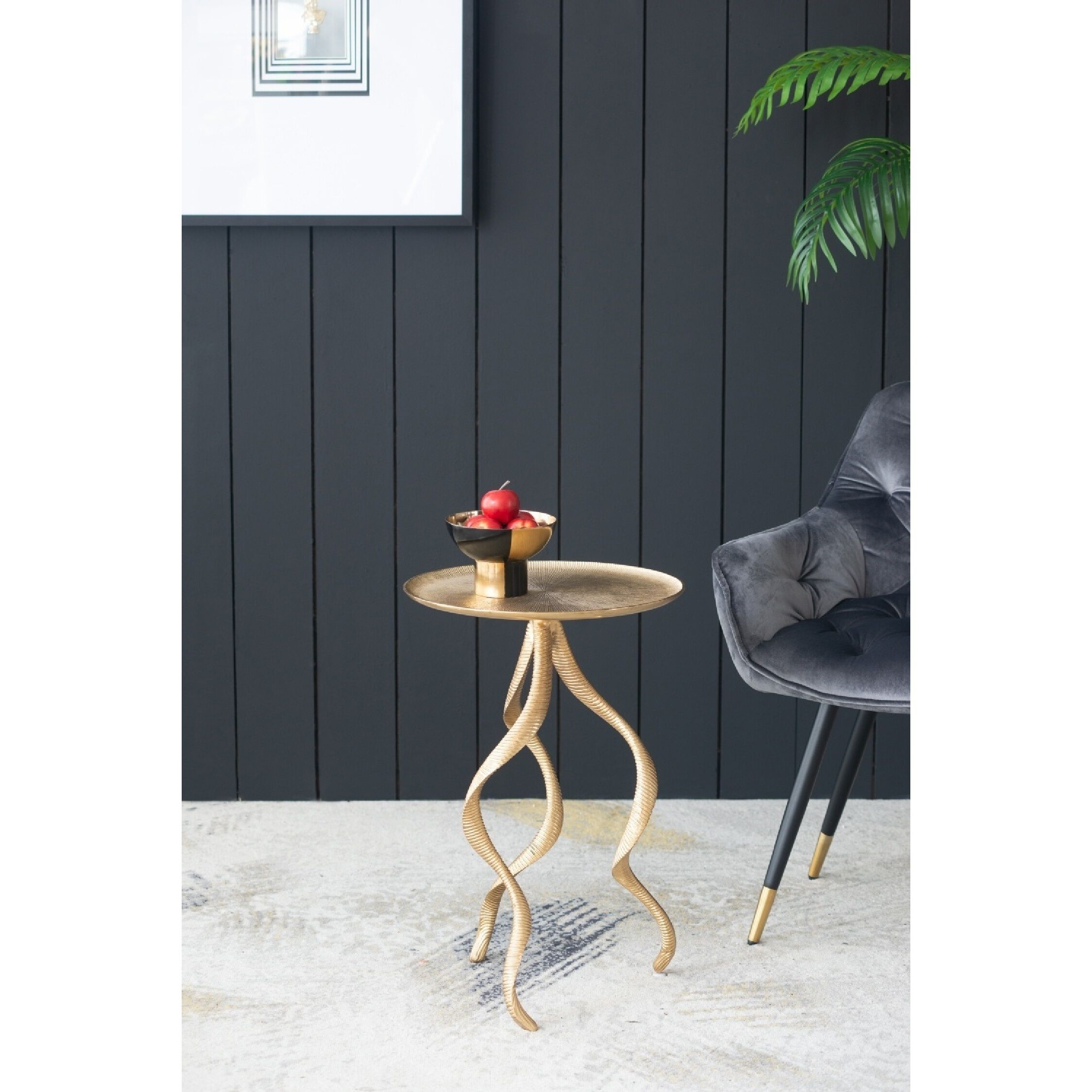 Antler 16.1 inch Gold Side Table
