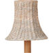 Bell Whitewash Chandelier Shade, Suzanne Duin Collection