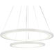 Alloha LED 20 inch White Chandelier Ceiling Light