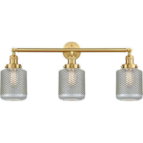 Franklin Restoration Stanton LED 32 inch Satin Gold Bath Vanity Light Wall Light, Franklin Restoration