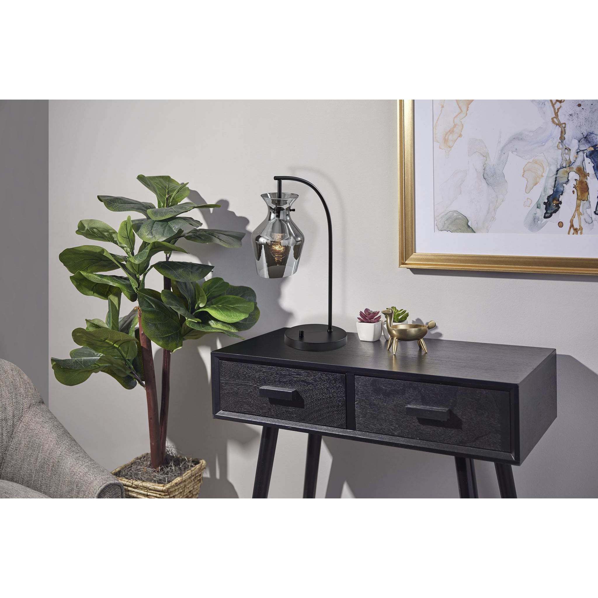 Tate 21 inch 40.00 watt Black Table Lamp Portable Light