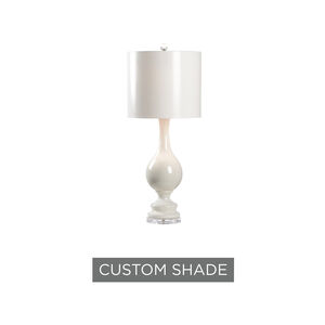 Wildwood Select Shade 36 inch 100.00 watt Chantilly Lace Glaze/Clear Table Lamp Portable Light