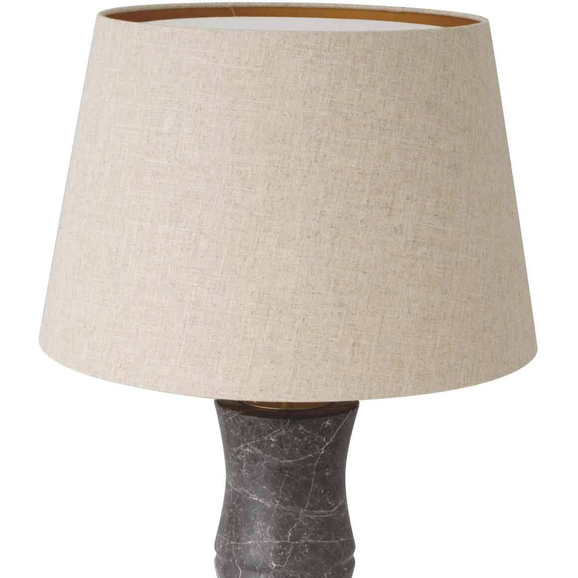 Bonny 34.65 inch 40 watt Grey Marble with Antique Brass Table Lamp Portable Light