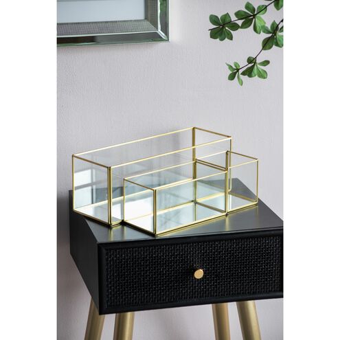 Anita 5 inch Clear/Gold Box