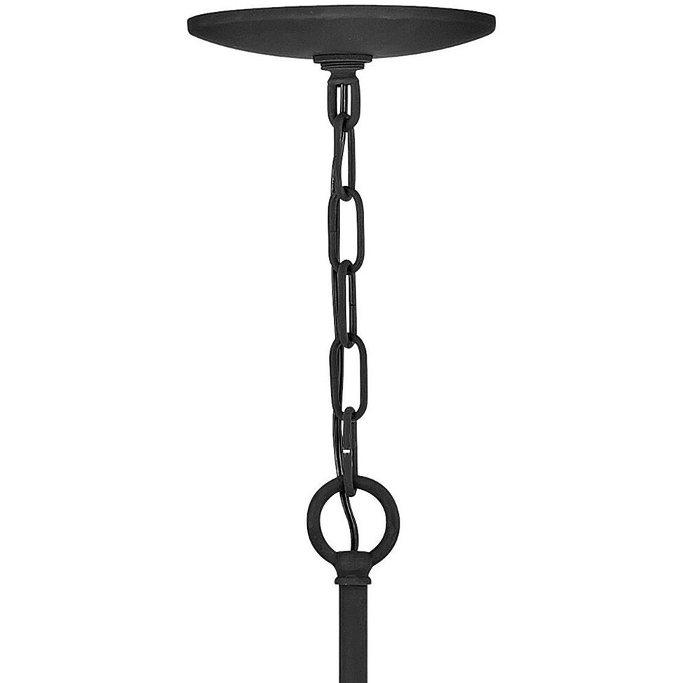Revel LED 28 inch Black Chandelier Ceiling Light