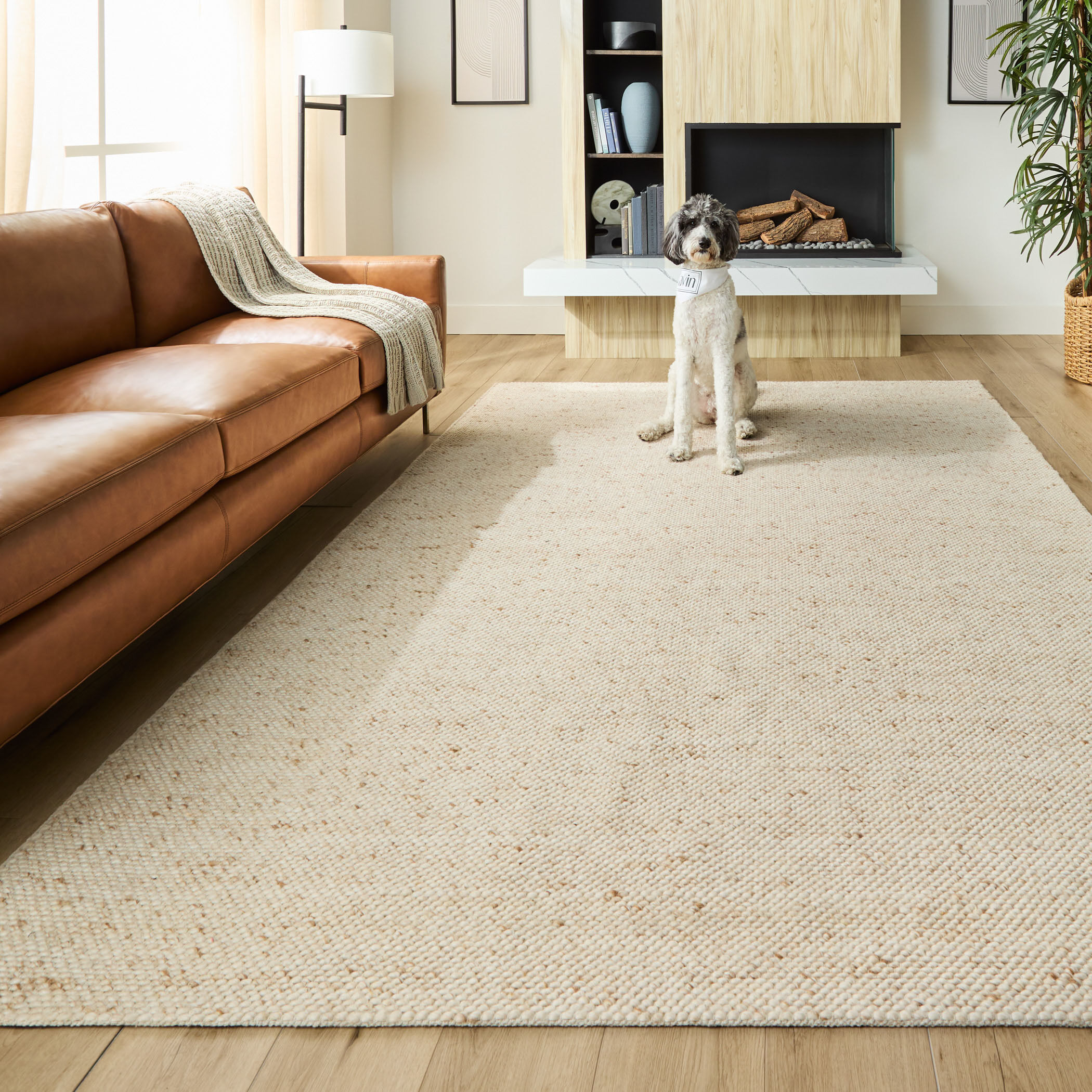 Brinda 90 X 63 inch Neutral Rug in 5 x 7