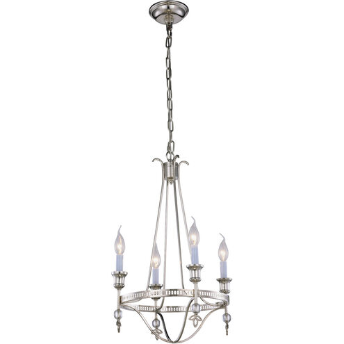 Phoebe 4 Light 17 inch Polished Nickel Pendant Ceiling Light, Urban Classic