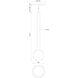 Elixir LED 4 inch Black Pendant Ceiling Light