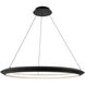 The Ring LED 36 inch Black Chandelier Ceiling Light in 2700K, 36in.