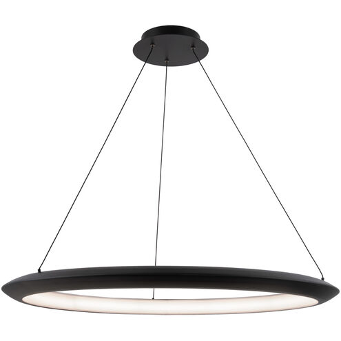 The Ring LED 36 inch Black Chandelier Ceiling Light in 2700K, 36in.