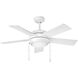 Croft 42 inch Chalk White with Chalk White, Weathered Wood Blades Fan, Regency Series