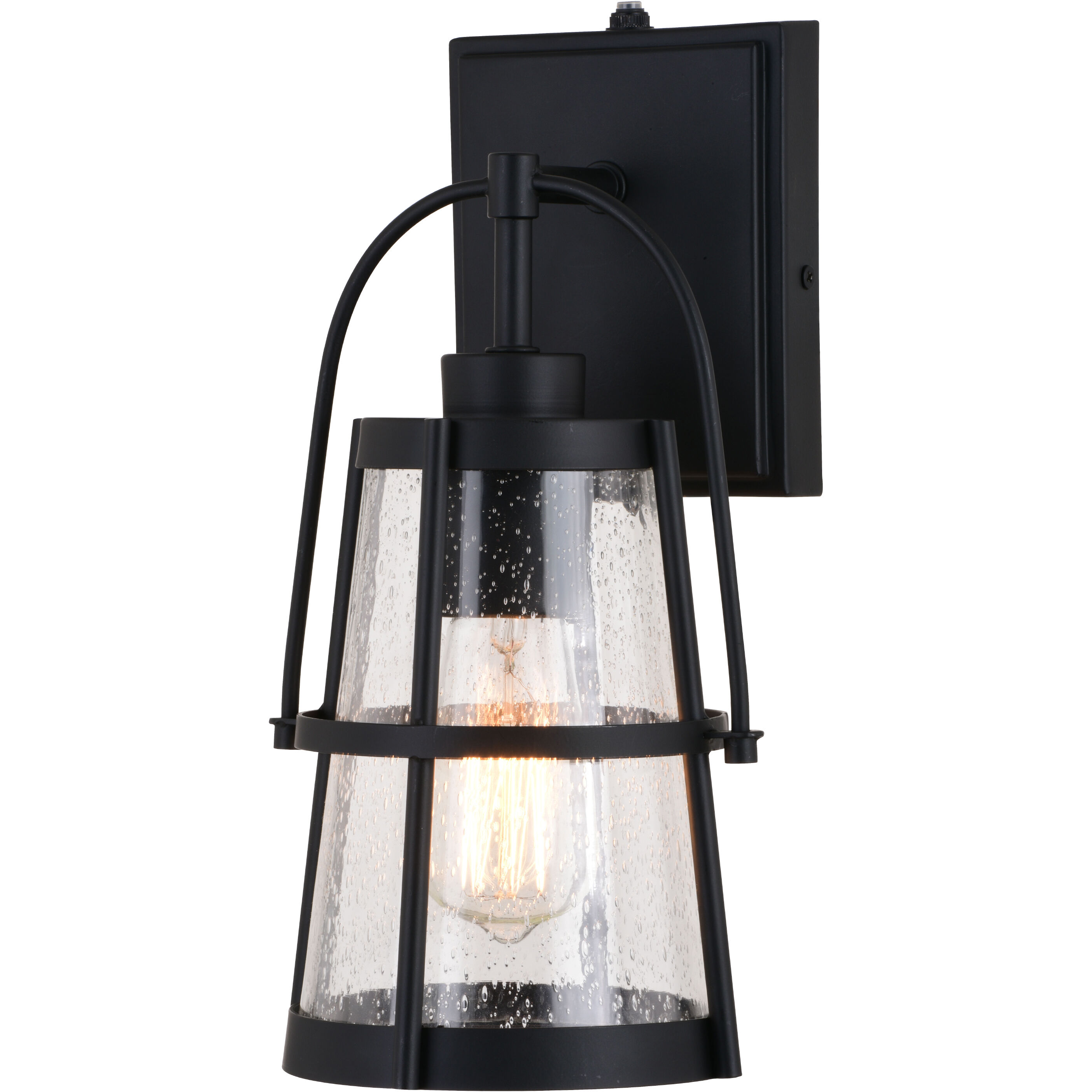 Portage Park LED 12.75 inch Matte Black Outdoor Wall