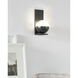 Sean Lavin Akova LED Matte Black with Plated Brass Wall Sconce Wall Light